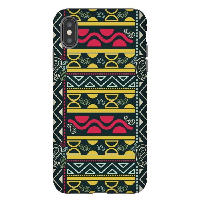 iPhone Xs Max StrongFit colorful aztec  by TMSarts