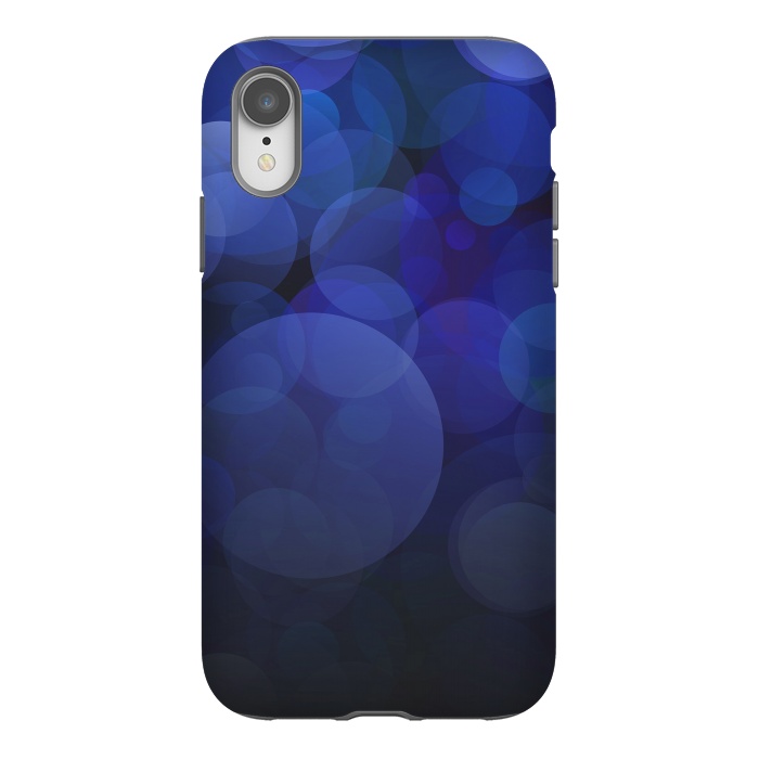 iPhone Xr StrongFit Magical Blue Bokeh Lights by Andrea Haase