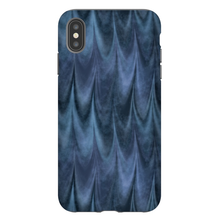 iPhone Xs Max StrongFit Blue Wbstract Waves by Andrea Haase