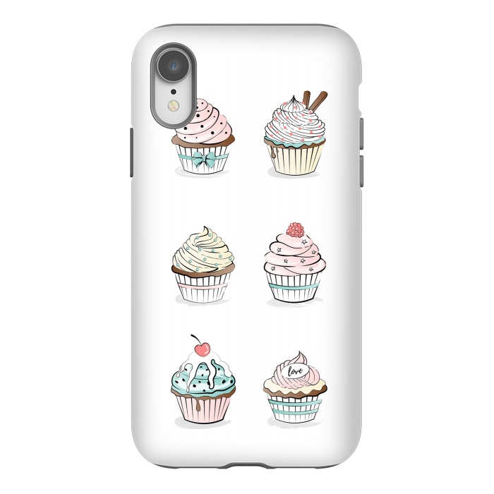 iPhone Xr StrongFit Sweet Cupcakes by Martina