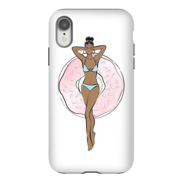 iPhone Xr StrongFit Summer time relax Dark skin by Martina