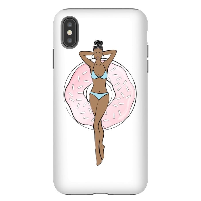 iPhone Xs Max StrongFit Summer time relax Dark skin by Martina
