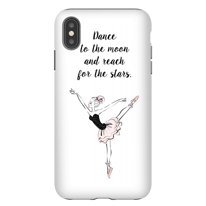 iPhone Xs Max StrongFit Little Ballerina Dance Quote by Martina
