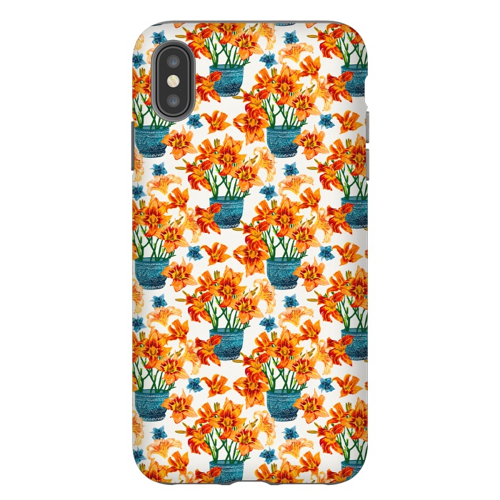 iPhone Xs Max StrongFit Lily Blossom by Uma Prabhakar Gokhale