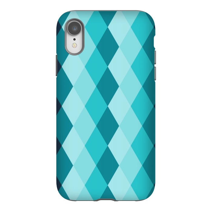 iPhone Xr StrongFit blue ceramic tiles by TMSarts