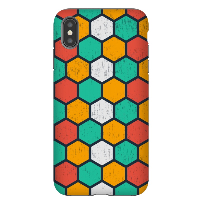 iPhone Xs Max StrongFit hexagonal tiles by TMSarts