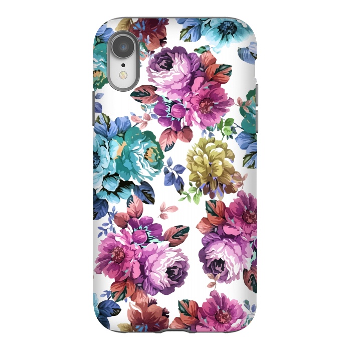 iPhone Xr StrongFit Fluorescent Roses by Creativeaxle