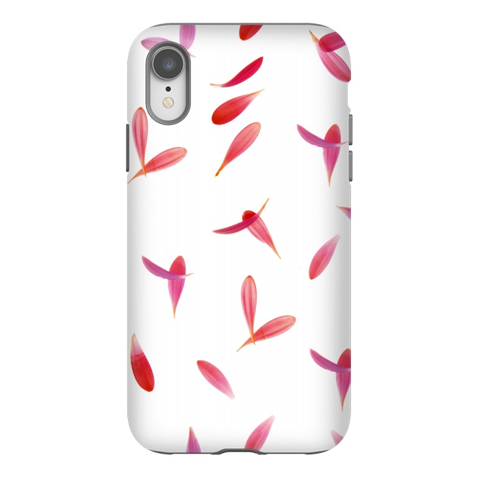 iPhone Xr StrongFit Red Rose Leaves by Creativeaxle