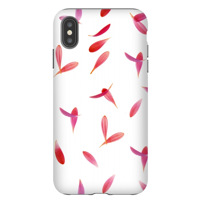 iPhone Xs Max StrongFit Red Rose Leaves by Creativeaxle
