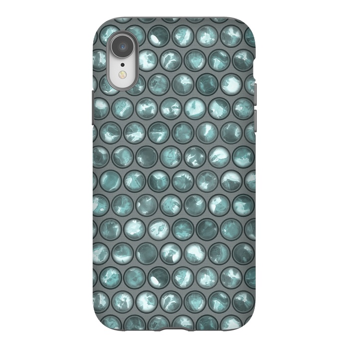 iPhone Xr StrongFit Green Glass Bead Pattern by Andrea Haase