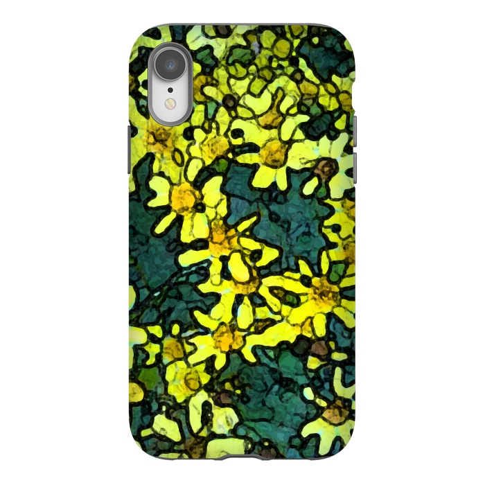 iPhone Xr StrongFit Yellow Daisies by Majoih