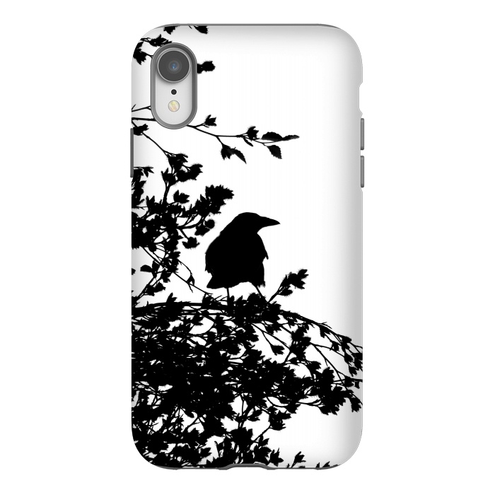 iPhone Xr StrongFit Black And White Bird by Andrea Haase