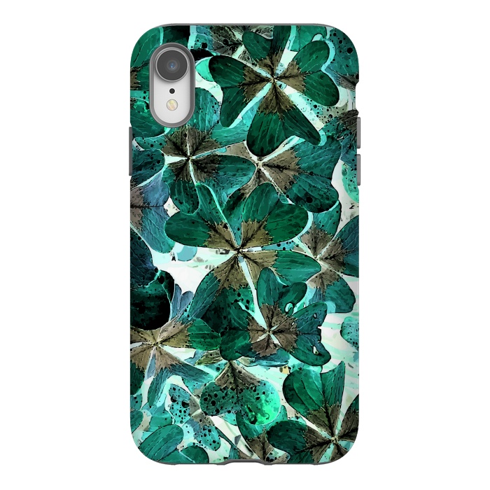 iPhone Xr StrongFit Lucky Leaves v1 by Creativeaxle