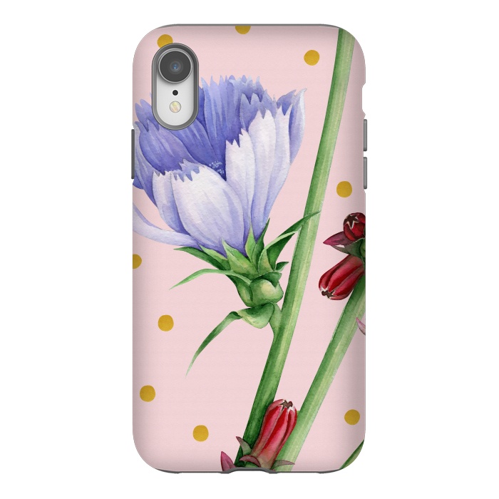 iPhone Xr StrongFit Purple Chicory by Creativeaxle