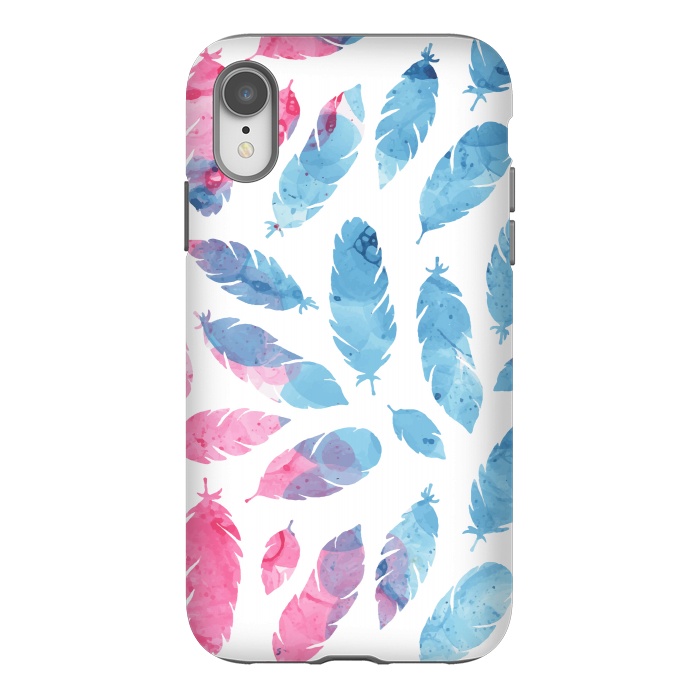 iPhone Xr StrongFit Peaceful Feather by Creativeaxle