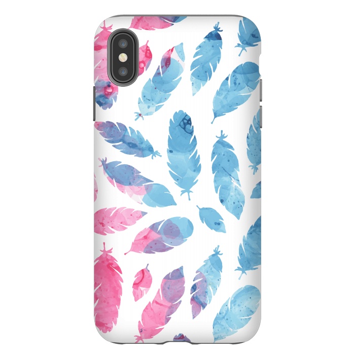 iPhone Xs Max StrongFit Peaceful Feather by Creativeaxle