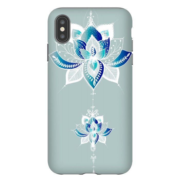 iPhone Xs Max StrongFit Saige Lotus Flower  by Rose Halsey
