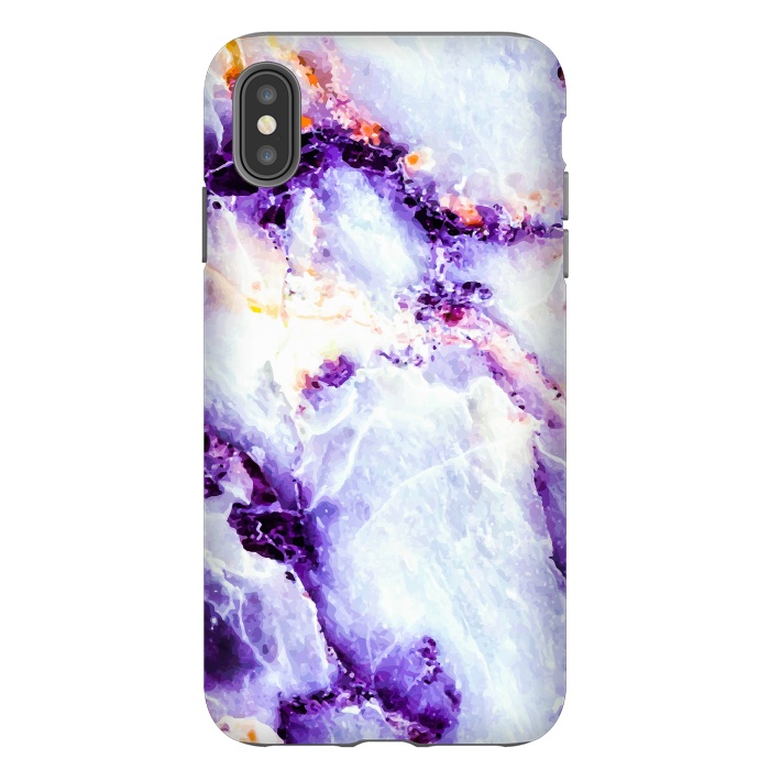 iPhone Xs Max StrongFit Marble violet by Mmartabc