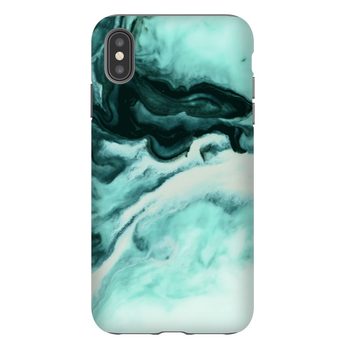 iPhone Xs Max StrongFit Abstract marbling mint by Mmartabc