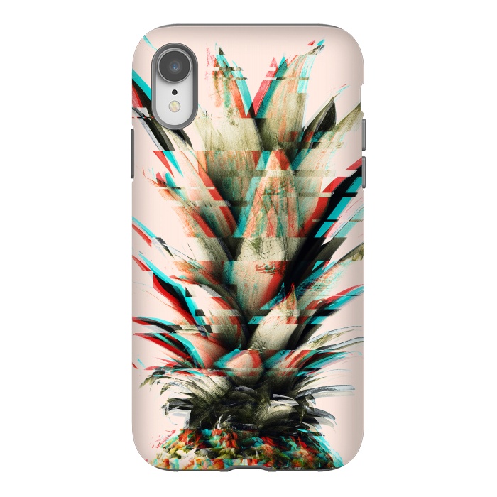 iPhone Xr StrongFit Glitch pineapple by Mmartabc