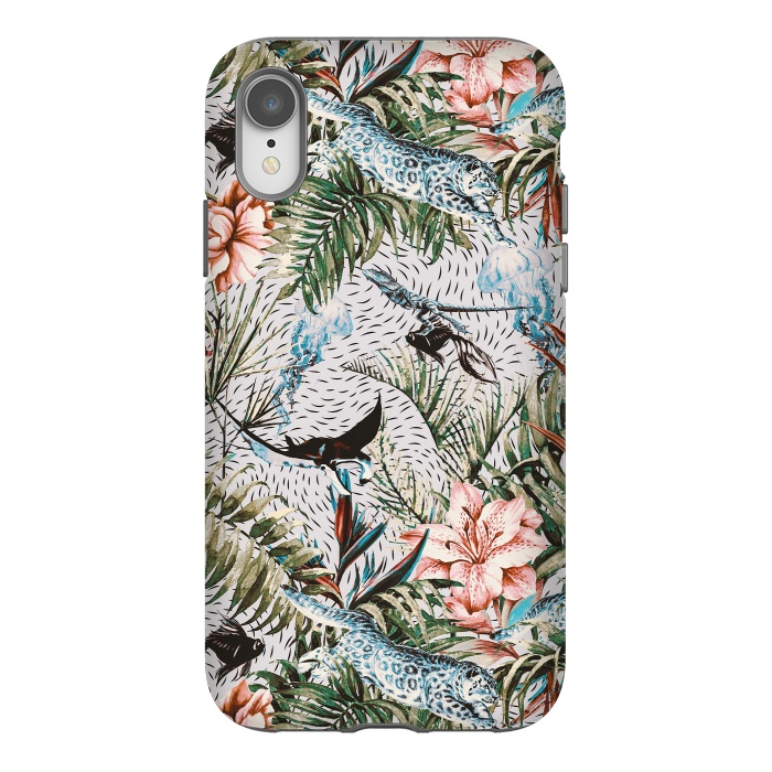 iPhone Xr StrongFit Paradisiacal flora and fauna  by Mmartabc