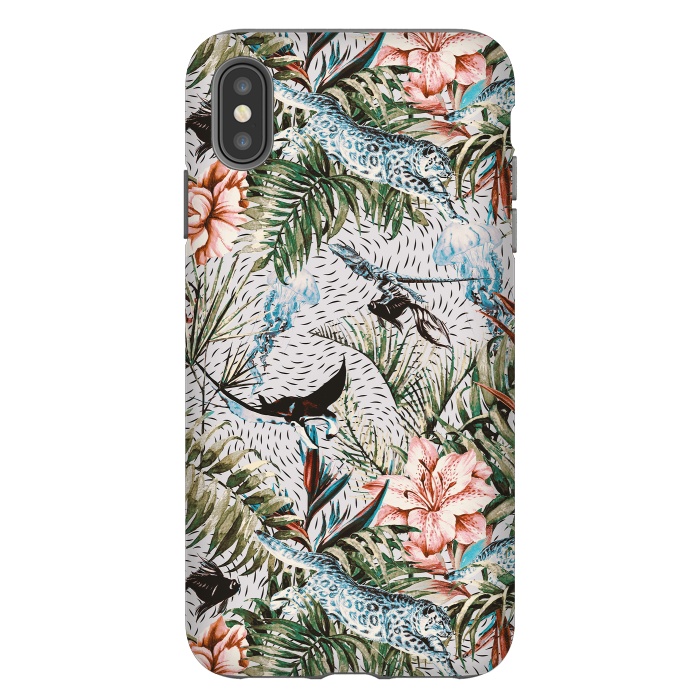 iPhone Xs Max StrongFit Paradisiacal flora and fauna  by Mmartabc