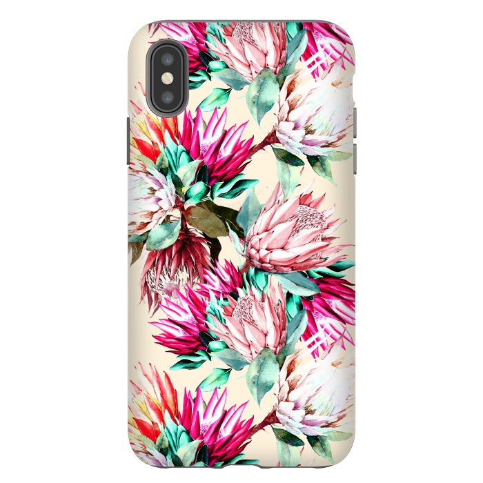 iPhone Xs Max StrongFit King proteas bloom II by Mmartabc