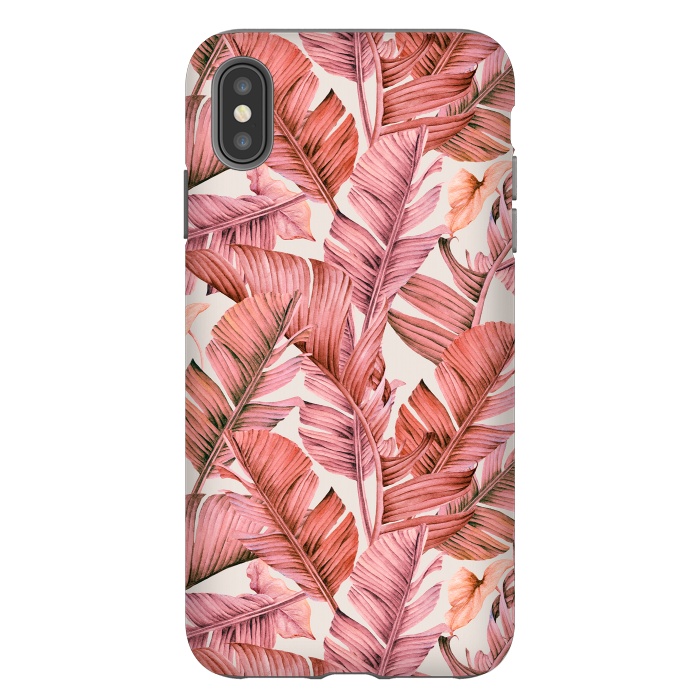 iPhone Xs Max StrongFit Jungle paradise pink by Mmartabc