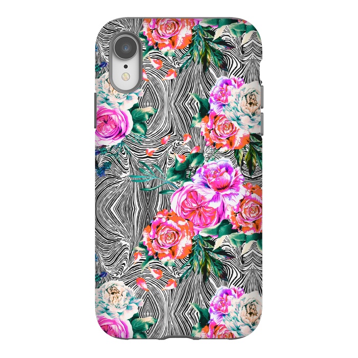 iPhone Xr StrongFit Flowery on linear mosaic by Mmartabc