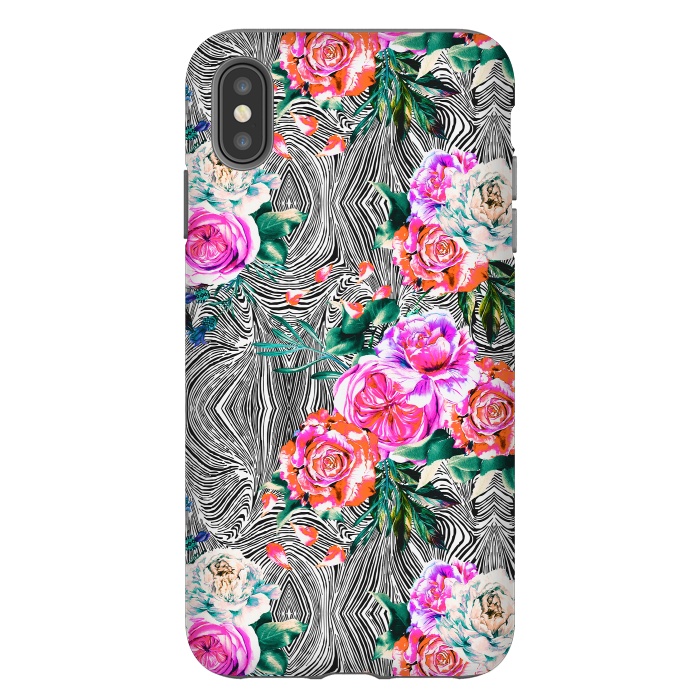 iPhone Xs Max StrongFit Flowery on linear mosaic by Mmartabc