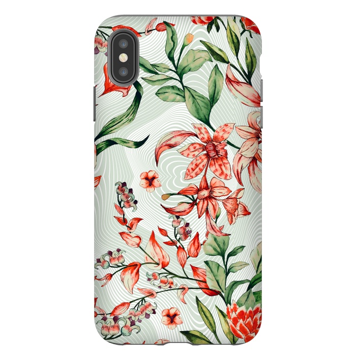 iPhone Xs Max StrongFit Exotic tropical bloom 027 by Mmartabc