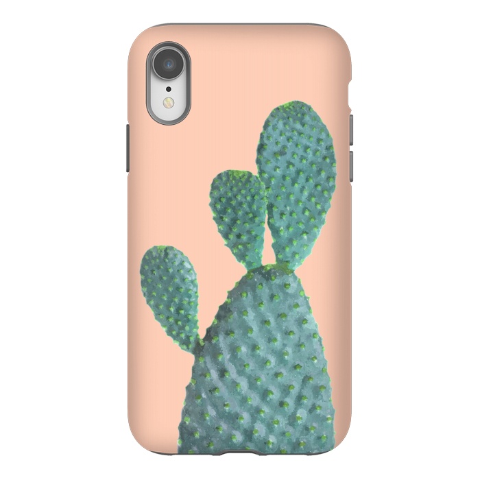 iPhone Xr StrongFit Cactus Watercolor by Alemi