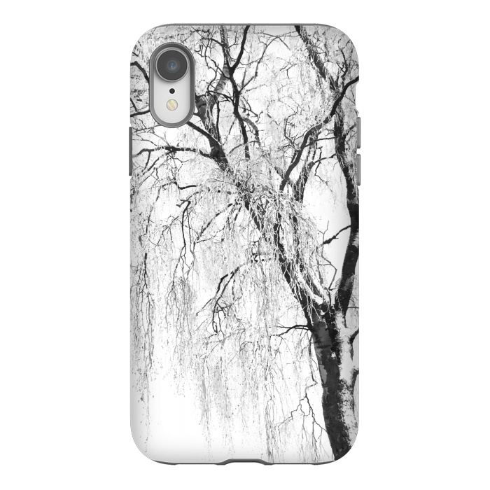 iPhone Xr StrongFit White Snow Tree by Alemi