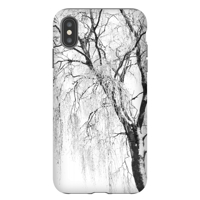 iPhone Xs Max StrongFit White Snow Tree by Alemi