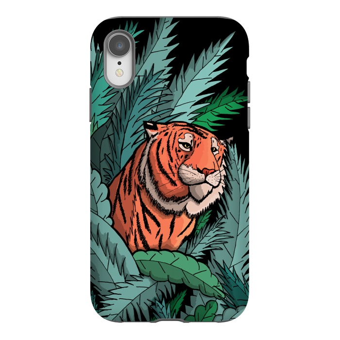 iPhone Xr StrongFit As the tiger emerged from the jungle by Steve Wade (Swade)