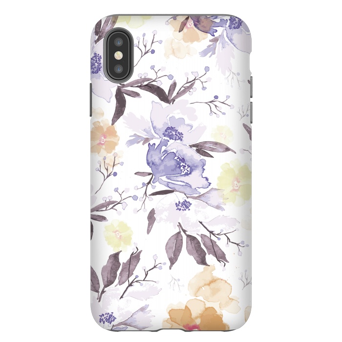 iPhone Xs Max StrongFit My Garden Flowers (watercolor technique) by Bledi