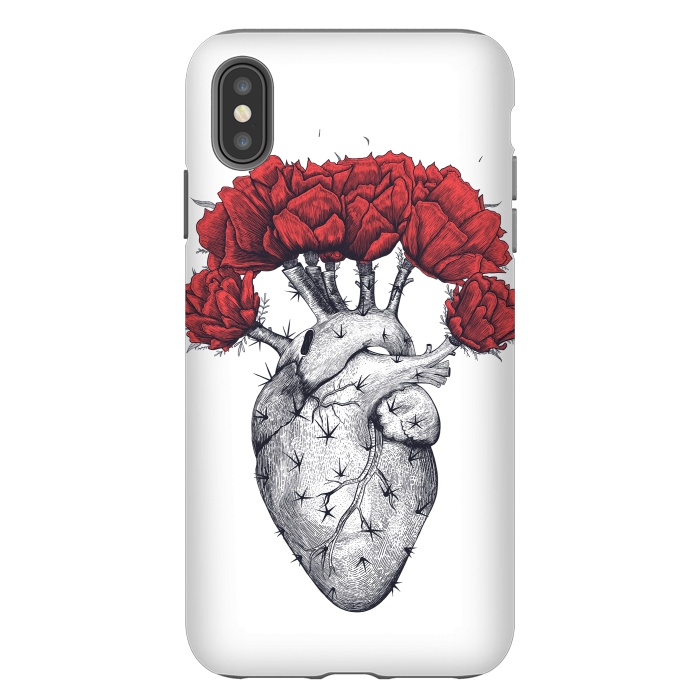 iPhone Xs Max StrongFit Cactus heart by kodamorkovkart