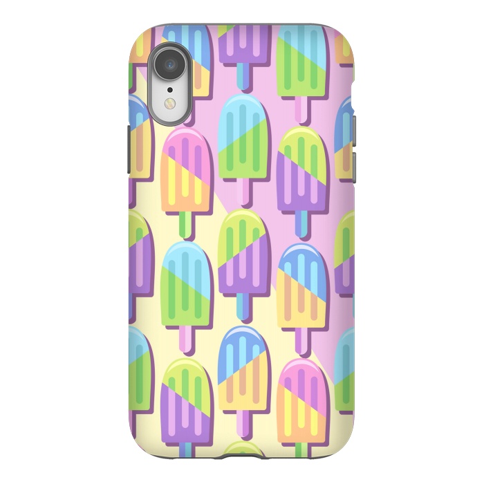 iPhone Xr StrongFit Ice Lollipops Popsicles Summer Punchy Pastels Colors by BluedarkArt