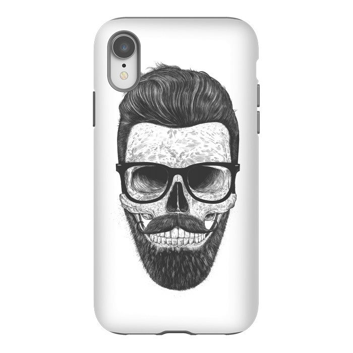 iPhone Xr StrongFit Hipster skull by kodamorkovkart