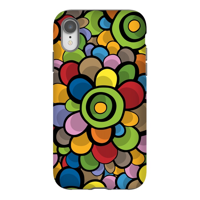 iPhone Xr StrongFit Spring Bubble Flower by Majoih