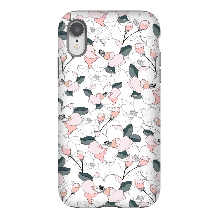 iPhone Xr StrongFit Magnolias by Dunia Nalu