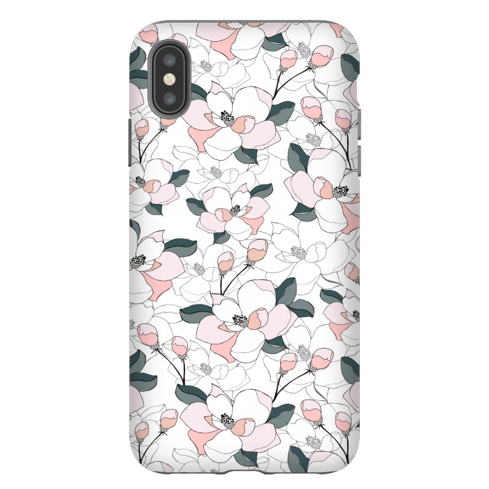 iPhone Xs Max StrongFit Magnolias by Dunia Nalu