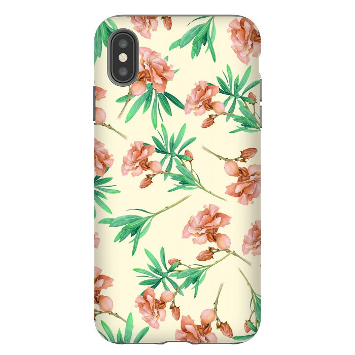iPhone Xs Max StrongFit Tropical Oleander by Creativeaxle