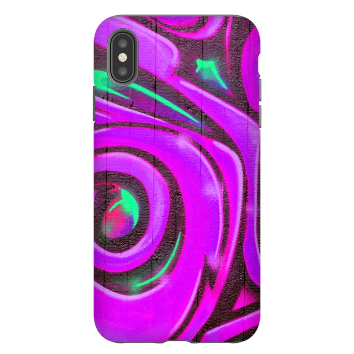 iPhone Xs Max StrongFit Pink Graffiti by Andrea Haase