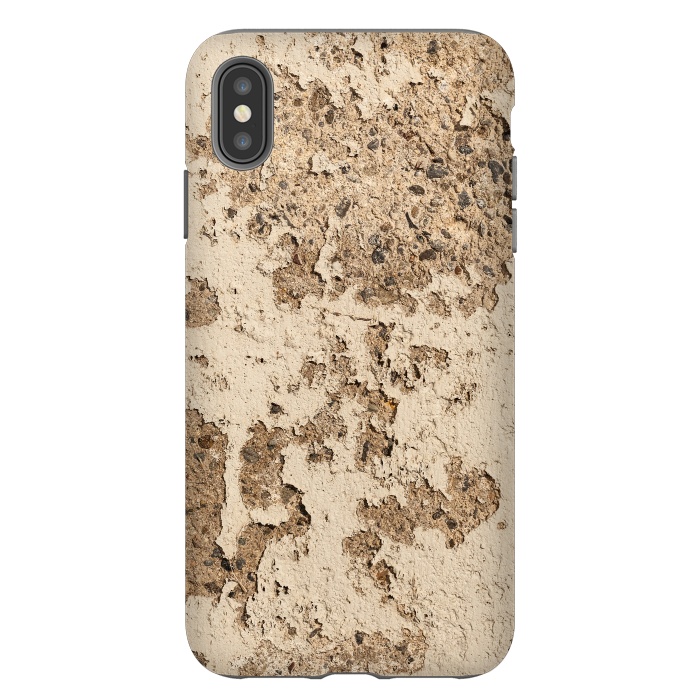 iPhone Xs Max StrongFit Old Wall With Flaked Off Plaster by Andrea Haase