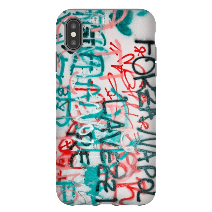 iPhone Xs Max StrongFit Graffiti Text by Andrea Haase