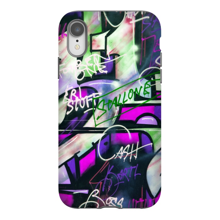 iPhone Xr StrongFit Colorful Graffiti by Andrea Haase