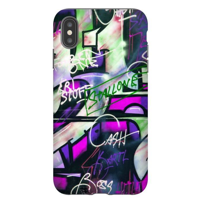 iPhone Xs Max StrongFit Colorful Graffiti by Andrea Haase