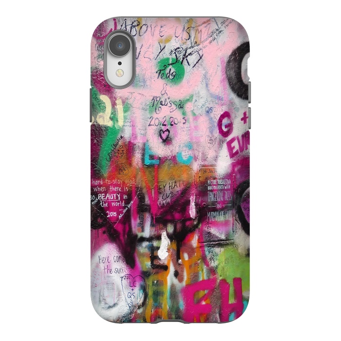 iPhone Xr StrongFit Colorful GraffitiArt by Andrea Haase