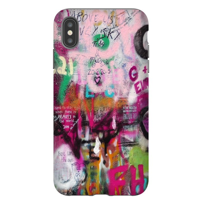 iPhone Xs Max StrongFit Colorful GraffitiArt by Andrea Haase